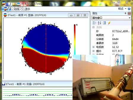 天津大学电容层析成像系统
