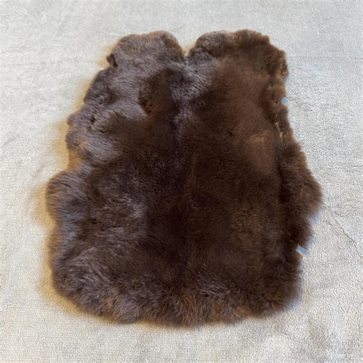 Dark Brown Rex Rabbit Fur Pelt, Fur Upholstery Fabric, Soft Real Fur Hide Natural Rabbit Skin, Craft Supply Sewing, DIY Luxury Fur Material - Etsy