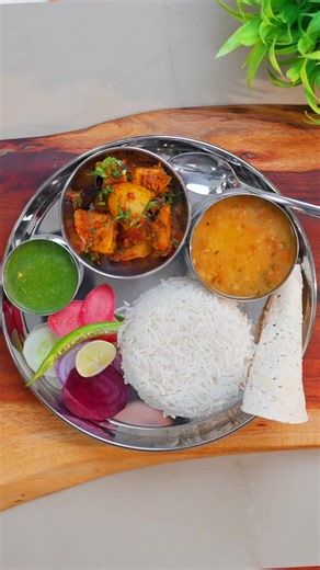 Quick and Flavorful Rice Thali Recipe in 30 Minutes