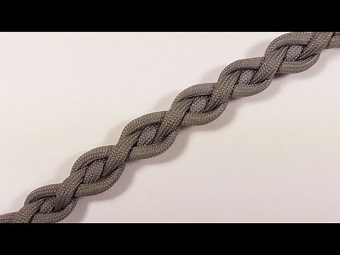 "How You Can Make A Four Strand Chain Link Braid Paracord Bracelet"