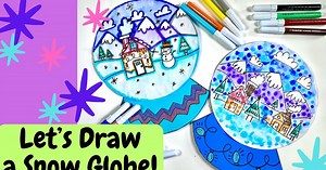 Let's Draw (and Paint!) a Snow Globe
