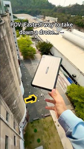 The Fastest Way to Retire a Drone💀 #Ulefone #rugkingpadpro
