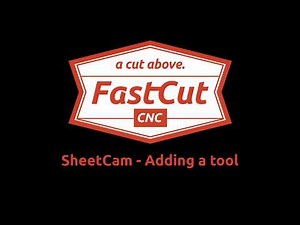 Sheetcam - Adding a tool
