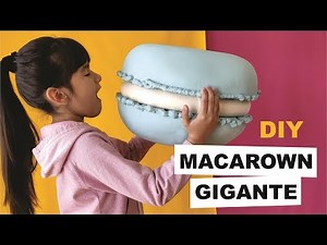 DIY como hacer un MACARON GIGANTE, fácil, paso a paso