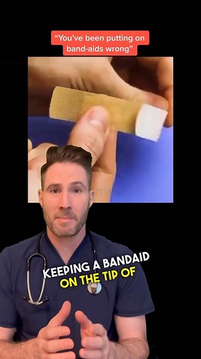 Dr. Joe, M.D. | Use this handy figure of eight pattern to fasten a band aid onto the tip of your finger the best way! #bandaid #tipsandtricks #lifehacks... | Instagram