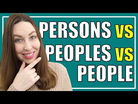 People vs Peoples vs Persons - The Ultimate Guide!