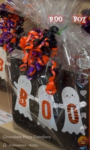 Who needs to go trick-or-treating when you can order a Boo Box for Halloween! Packed with delicious gourmet chocolate treats that are so scary good. Order online or drop by our Marcellus store. Happy Snacking! | Chocolate Pizza