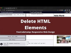 Delete HTML Elements (Basic HTML and HTML5) freeCodeCamp Tutorial