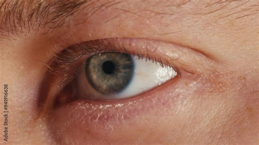 Man eye macro, Detailed closeup macro a human blue eye showcases its intricate characteristics. Ophthalmology clinic, vision.