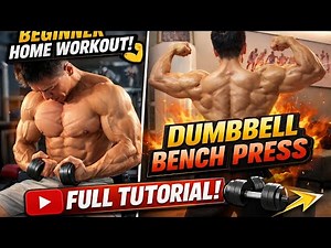 Dumbbell Bench Press for Beginners 💪 Efficient Strength Training at Home | Full Tutorial