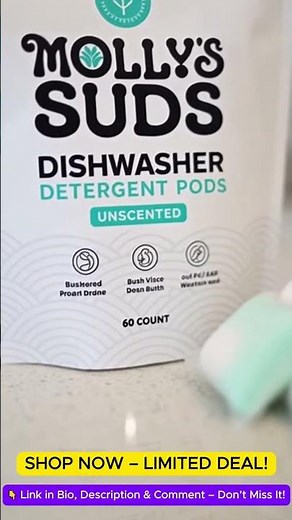 Molly’s Suds Dishwasher Pods ✨ | Non-Toxic Clean Dishes Naturally & Safely
