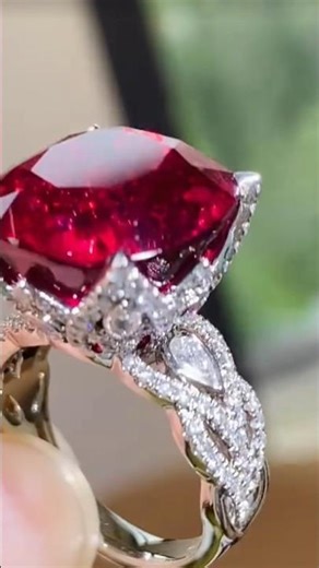 💎 Royal Ruby Diamond Ring | Most Expensive Luxury Ring Design 2025