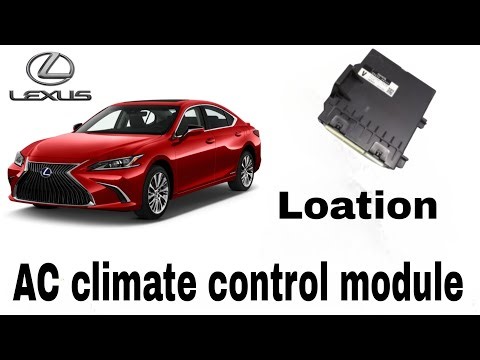 Lexus ac climate control module location.