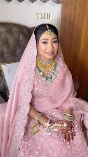 Pastel Pink Bridal Makeup💕| #SoftGlam #muslimbrides #FidhaJafer #themakeupbox #softglamlook