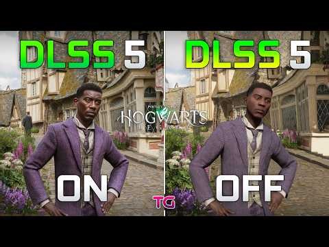 DLSS 5 ON vs OFF in Hogwarts Legacy – HUGE Visual Improvements!