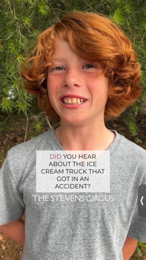 This joke gives the inside SCOOP! 🍦 #icecream #rockyroad #jokes #dadjokes #familyfun #kidjokes #spreadjoy #kidsarefunny #jokeoftheday | The Stevens Circus