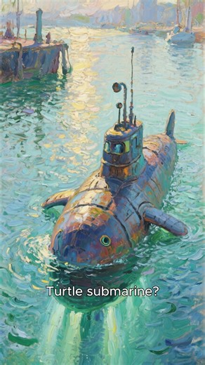 The First Submarine.