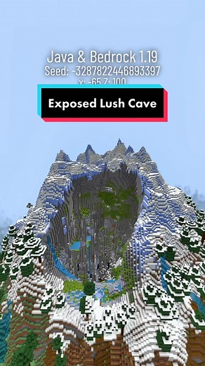 Blood Valley: Seed's Revenge - Explore Exposed Lush Cave in Minecraft