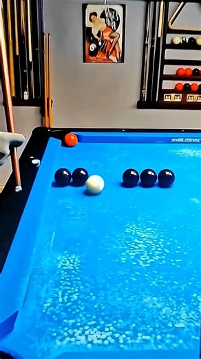 Unbelievable Pool Trick Shot: Mastering the Black Ball Lineup!