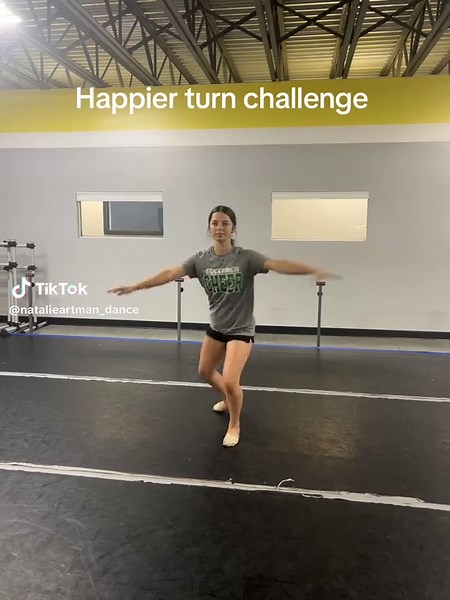 Happier turn challenge Can you do it? Dancer- Georgina #dance #dancer #danceteacher #turns #dancerturns #pirouettes #alaseconds #fouettes #dancetechnique #dancechallange #turnchallange #dancecompetition #competitiondance #dancemoms #elevationdancestudio #danceteam #foryoupage #fyp