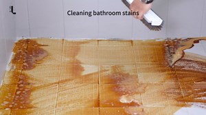 Floor Scrub Brush with Long Handle, 3 in 1 Scrape and Heavy-Duty Stiff Bristle Scrubber Brush for Cleaning Shower Bathroom, Patio, Garage, Kitchen, Wall and Deck