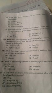 20) In Java, which method of scanner class returns true if ther... | Filo