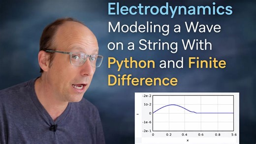 Electrodynamics modeling a wave on a string with Python and finite difference