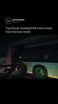 Toyota just recreated the iconic scene from the Cars movie. #shorts
