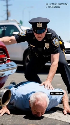 The Cop Forced My 72-Year-Old Husband Face Down On Scorching Asphalt — What He Whispered Broke Him… But He Had No Idea Who I Really Was The sun was unforgiving that afternoon, 97 degrees, no breeze. The pavement shimmered like glass, too hot to touch. But there he was, my husband Harold, age 72, lying face down on the road. Cuffed. His arthritic knees grinding into the burning asphalt while four squad cars boxed in his motorcycle like he had just robbed a bank. His crime? A loud exhaust pipe. Ne
