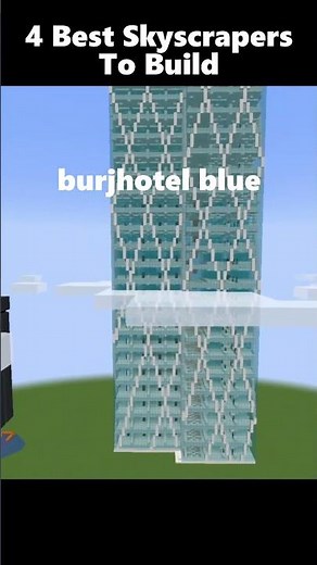 4 Best Skyscrapers To Build In Minecraft 😱 (Mind-Blowing!) #shorts #minecraft