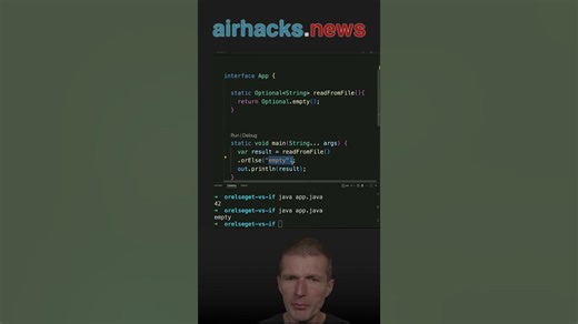 The Calculated Fallback with Optional.orElseGet() #java #shorts #coding #airhacks