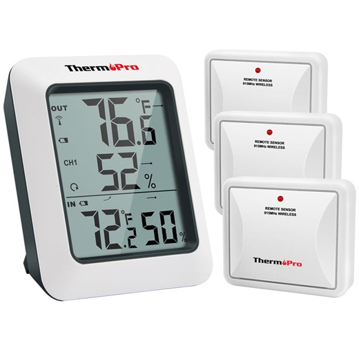 TP60B With 3 Sensors Wireless Thermometer Hygrometer