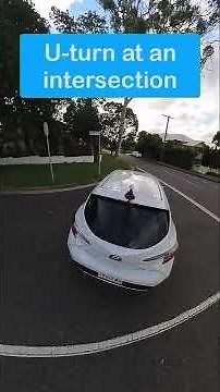 How to do a U-turn at an intersection