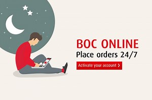BOC online is available 24/7, find out about the benefits of ordering...