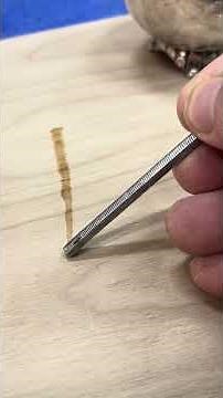 Fixing a scratch on a veneer front #woodworking