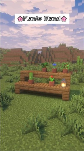Aesthetic Plants Stand in Minecraft! 🌸✨