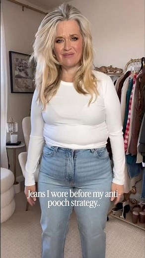 Anti-Pooch Jeans That Actually Work (Midlife Midsize Try-On)