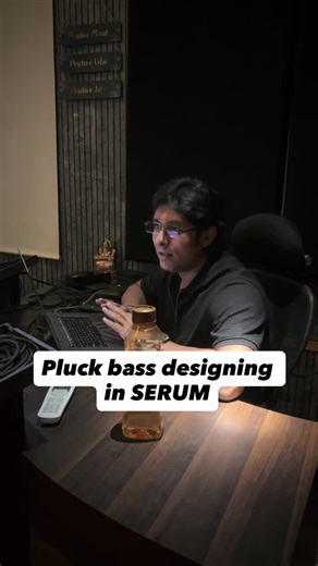 School Of Bollywood Music (SBM) on Instagram: "Here, Our Music Production Faculty – Arijit Chakraborty @arijitchakraborty18 building a Pluck Bass on Serum completely from scratch. Starting with raw oscillators, he shapes the tone step-by-step using: • Oscillator selection & blending • ADSR envelope control • Filter movement and cutoff shaping • Precise modulation for punch and character By the end, a clean, musical, and usable pluck bass tone. #SoundDesign #SerumSynth #MusicProductionEducation #