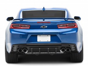 Camaro 3-Piece Rear Diffuser; Matte Black (16-24 Camaro, Excluding ZL1) - Free Shipping