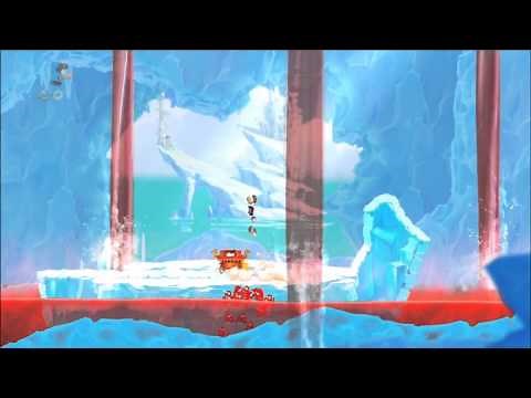 Rayman Origins (1080i HD) Walkthrough Part 78 - Ice-Fishing Folly - Tricky Treasure #8