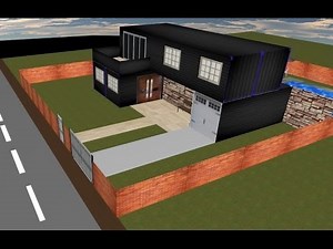 Shipping container house design project