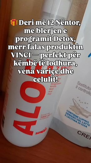 Distributore e pamvarun snep ✨ OFERTË SPECIALE DETOX deri më 12 Nëntor! ✨ Rikthe trupin në formë me programin Detox – pastron organizmin, shfryn barkun dhe rregullon tretjen në mënyrë krejt natyrale 🌿 🎁 Deri më 12 Nëntor, me blerjen e programit Detox, merr falas produktin VINCI — perfekt për këmbë të lodhura, vena variçe dhe celulit! 🕒 Mos e humb këtë ofertë limituar — kujdesu për trupin tënd në mënyrë natyrale dhe përfito dhuratën! #Detox #OfertëSpeciale #Snep #VinciGift #TrupNëFormë #Organi