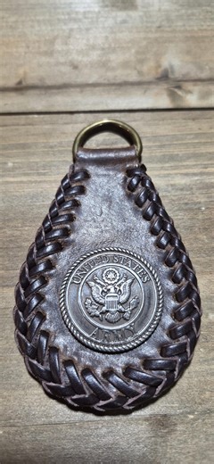 Brown Double Loop Lace U.S. ARMY Keychain - Etsy