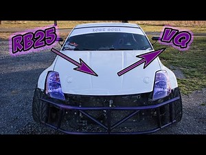 RB25 350z Swap! Engine removal prep