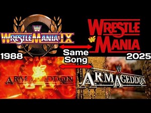 Every WWE PPV Similar Song With Match Card Compilation (1988 - 2025)