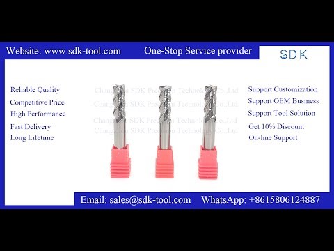 Solid Metal Ceramic End Mills Four flutes for steel-OEM service，Long lifetime