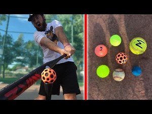 HOW FAR CAN I HIT THESE BALLS? IRL BASEBALL CHALLENGE