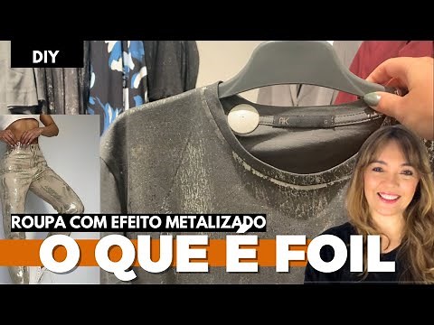 Everything about the FOIL technique for FABRIC | How to create a METALLIC EFFECT on CLOTHING | @s...