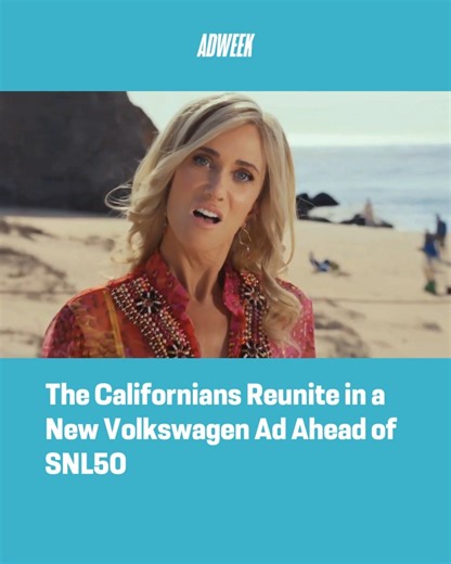 ADWEEK on Instagram: "Ahead of the 50th anniversary of @nbcsnl this weekend, @volkswagen and @nbcuniversal have debuted a new co-branded spot, which is a reimagining of its popular sketch The Californians. According to Volkswagen, integrating ID. Buzz in The Californians sketch highlights the brand’s connection to California. Beyond the entertainment integration, the brand is pledging a monetary donation to the California Fire Foundation to support first responders and their families around the 