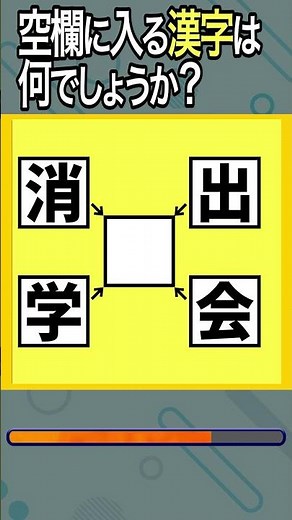 [Fill-in-the-blank Kanji Quiz 52_4] Fill in the blanks to create four two-character compound word...